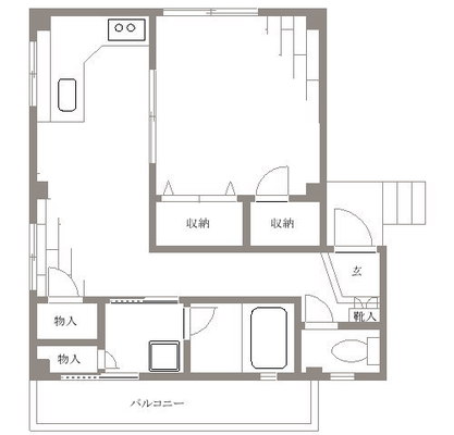 白山 マンション 1DK