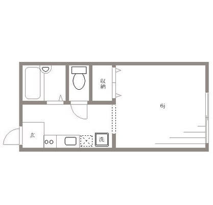 白山 アパート 1R