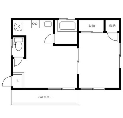 白山 アパート 1LDK